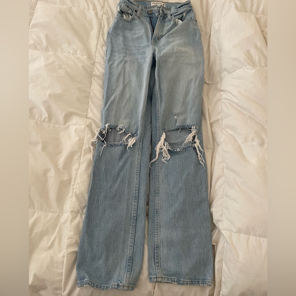 Abercrombie & Fitch 90s Straight Ultra High Rise -Curve Love 23R -000R